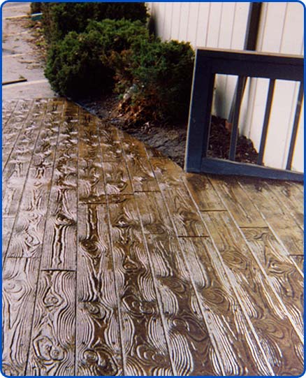 stamped concrete handicap ramp